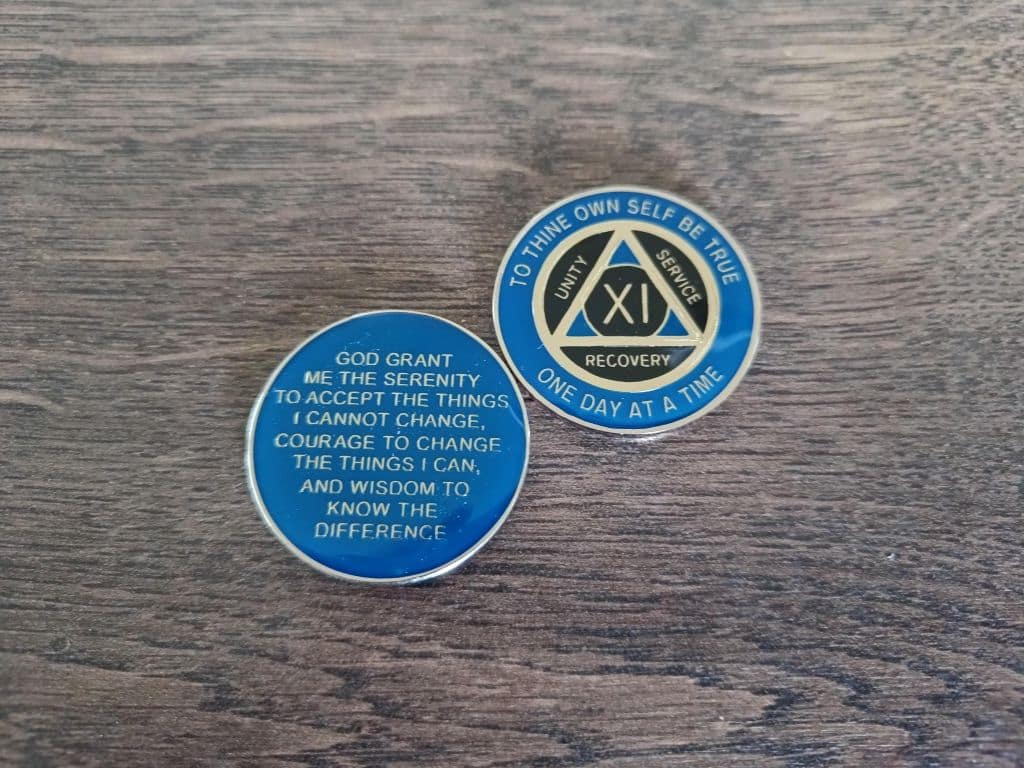 AA mønt 11 år, tri-plate