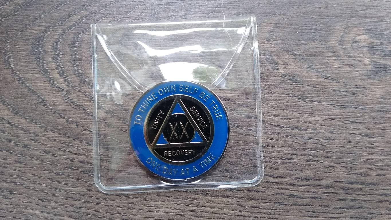 AA mønt 20 år, tri-plate