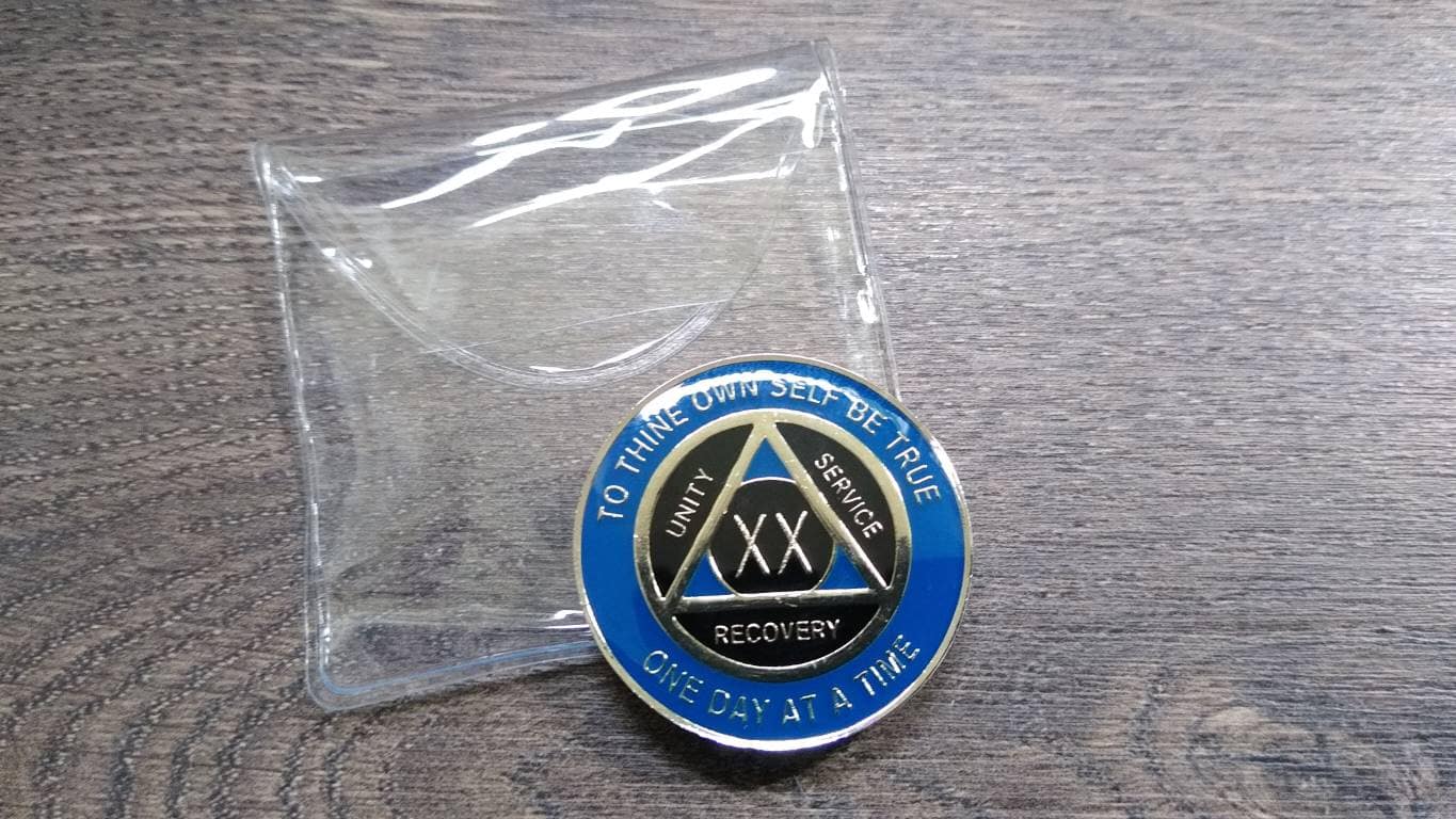 AA mønt 20 år, tri-plate