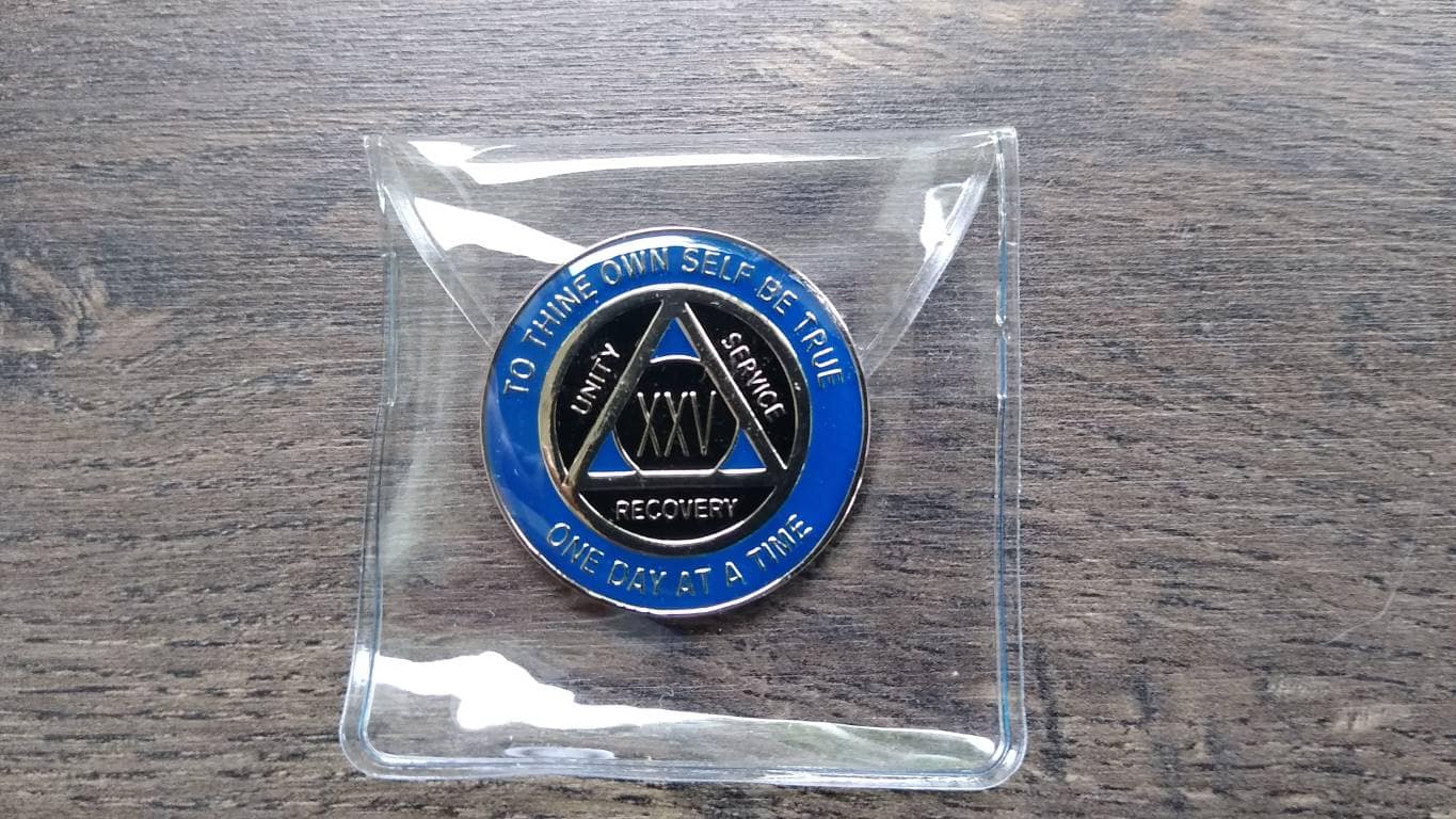 AA mønt 25 år, tri-plate