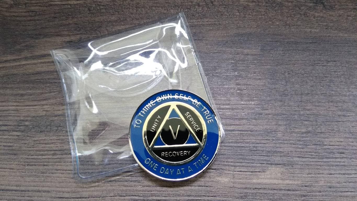 AA mønt 5 år, tri-plate