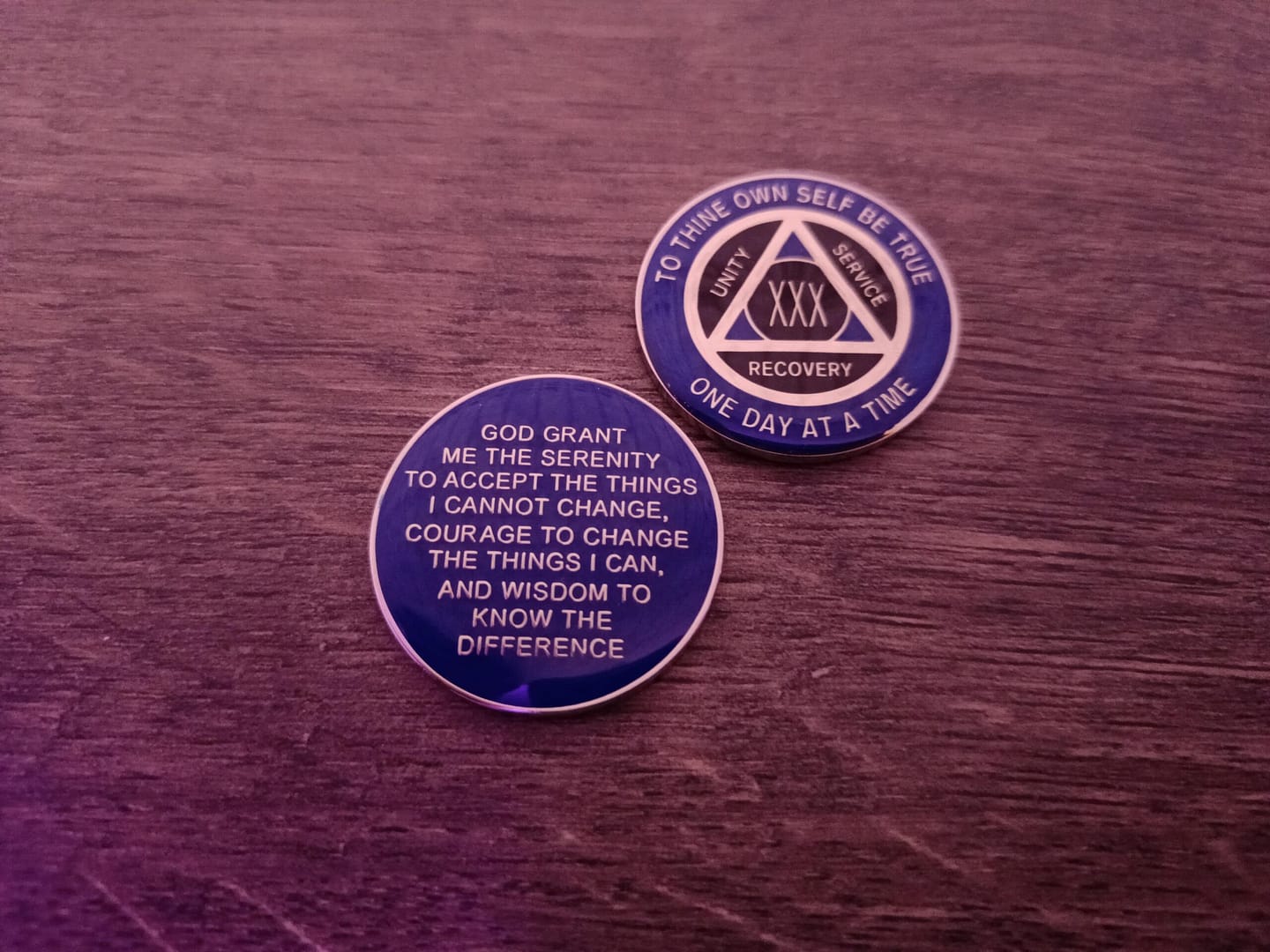 AA mønt 30 år, tri-plate