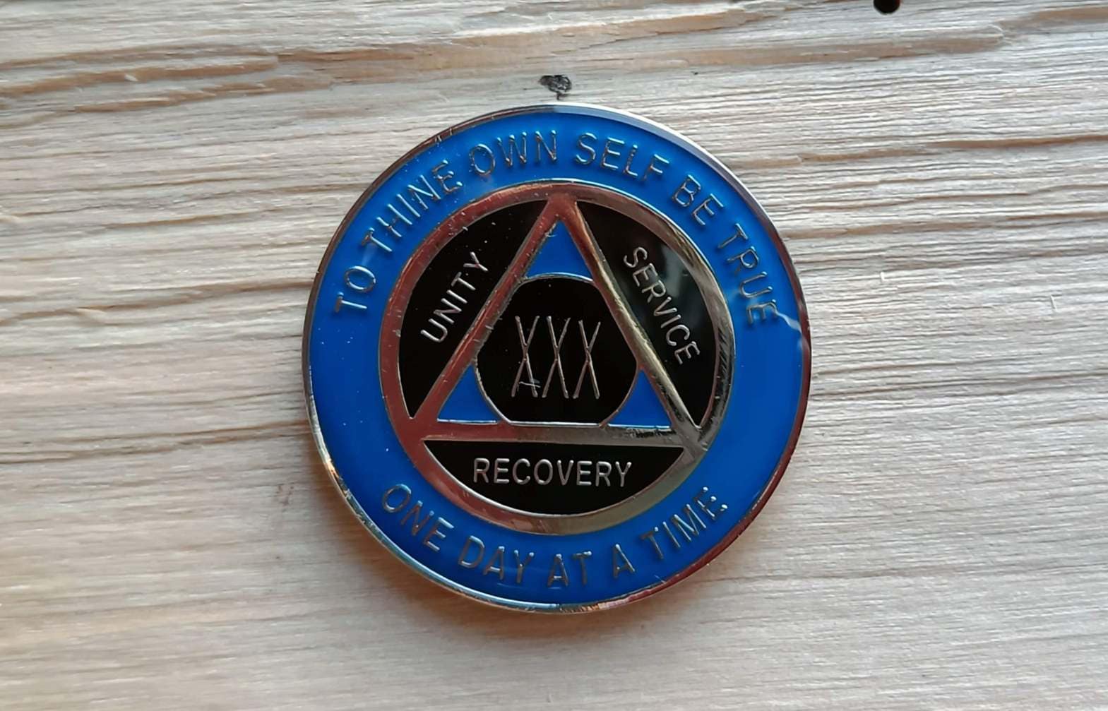 AA mønt 30 år, tri-plate