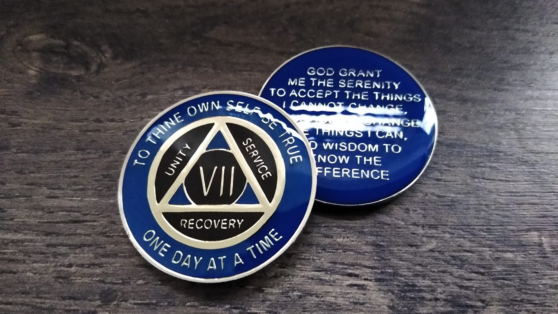 AA mønt 7 år, tri-plate