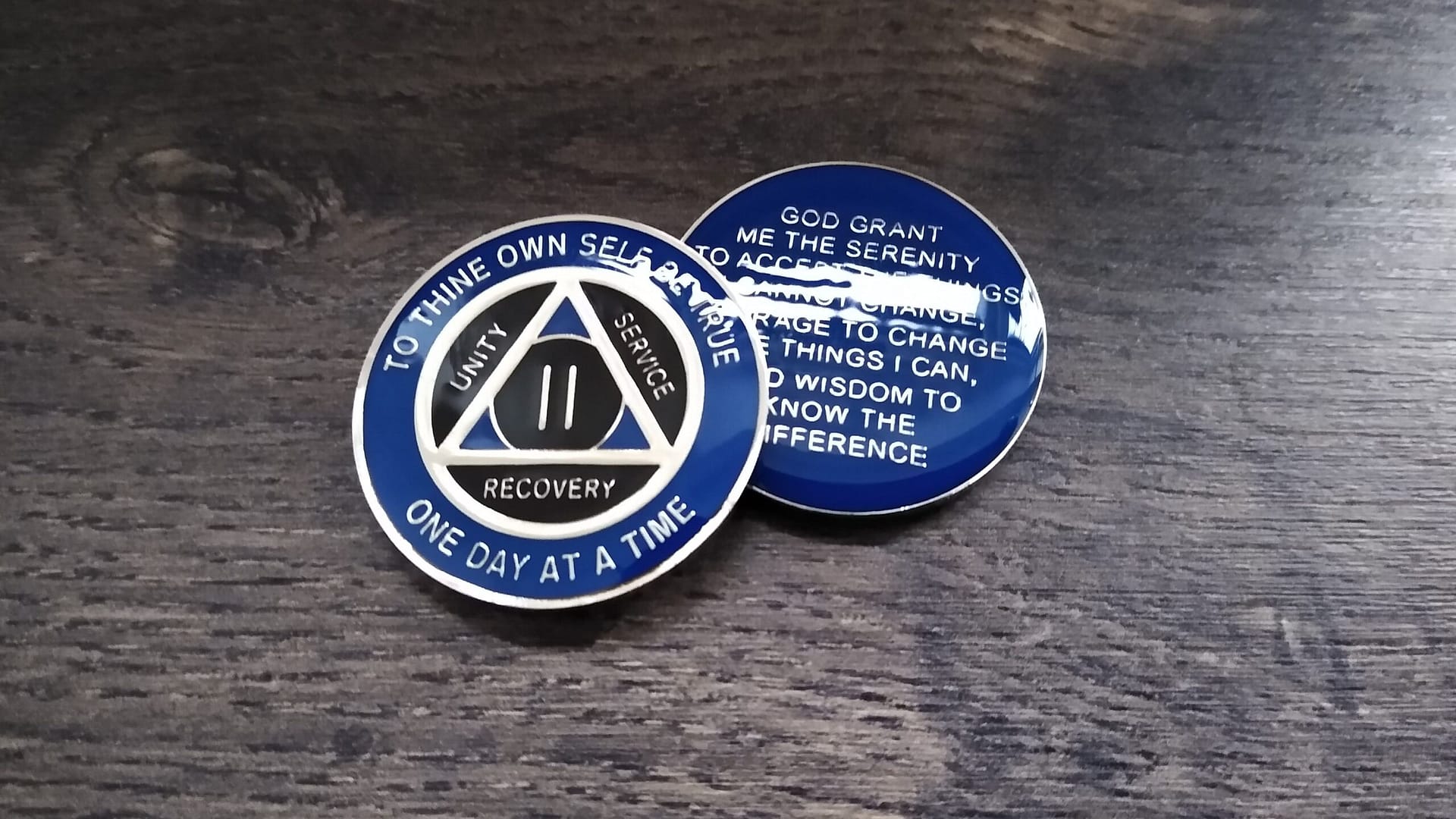 AA mønt 2 år, tri-plate