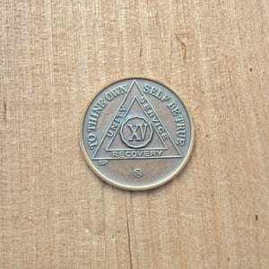 Bronze mønt 15 år