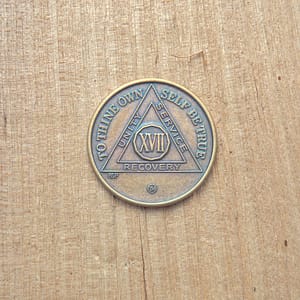 Bronze mønt 17 år