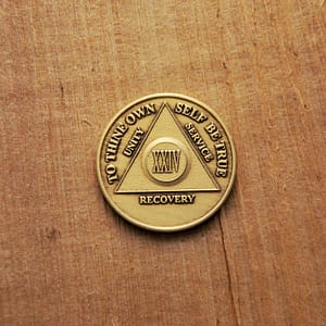 Bronze mønt 24 år