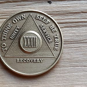 Bronze mønt 32 år