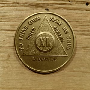 Bronze mønt 40 år