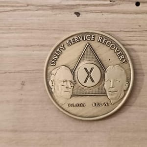 Bronze mønt 10 år (Bill og bob)