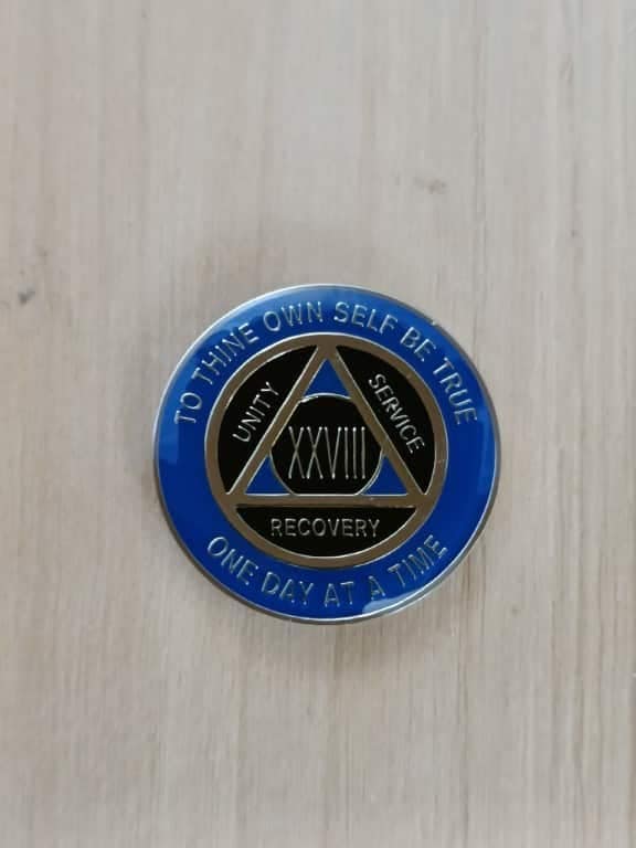 AA mønt 28 år, tri-plate