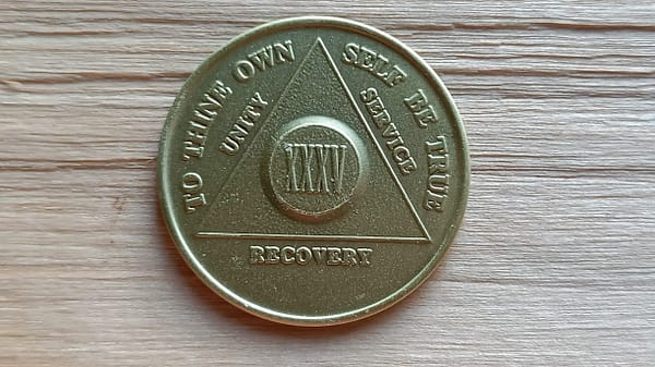 Bronze mønt 35 år