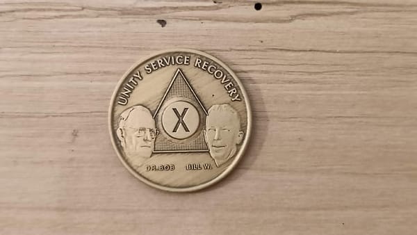 Bronze mønt 10 år (Bill og bob)