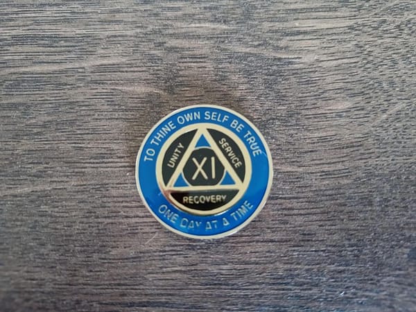 AA mønt 11 år, tri-plate