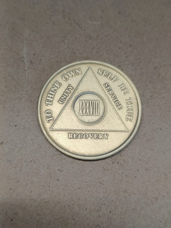 Bronze mønt 38 år