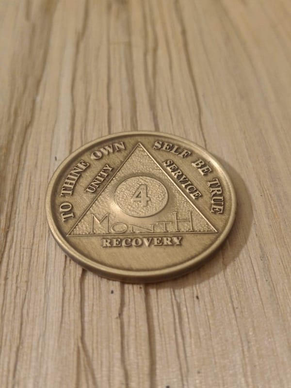 Bronze 4 måneders mønt