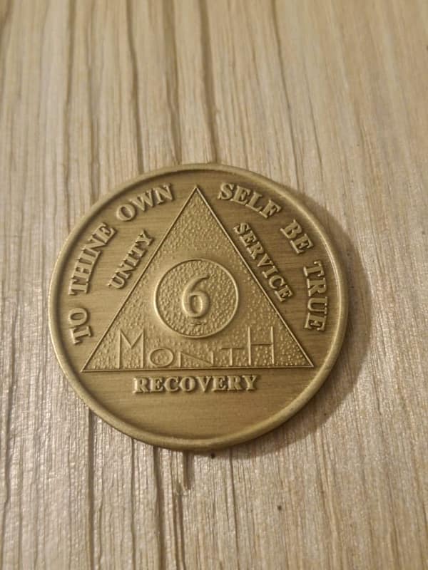 Bronze 6 måneds mønt