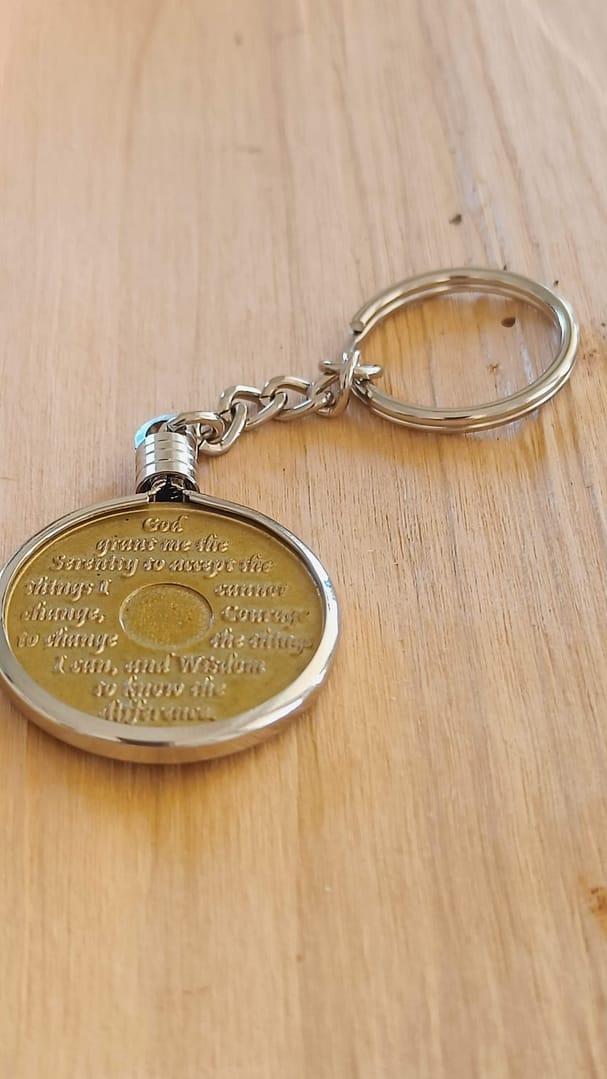 Nøglering smal – møntholder sølv