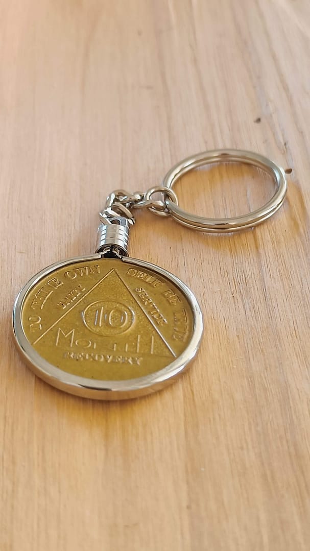 Nøglering smal – møntholder sølv