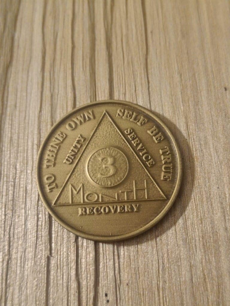 Bronze 3 måneds mønt