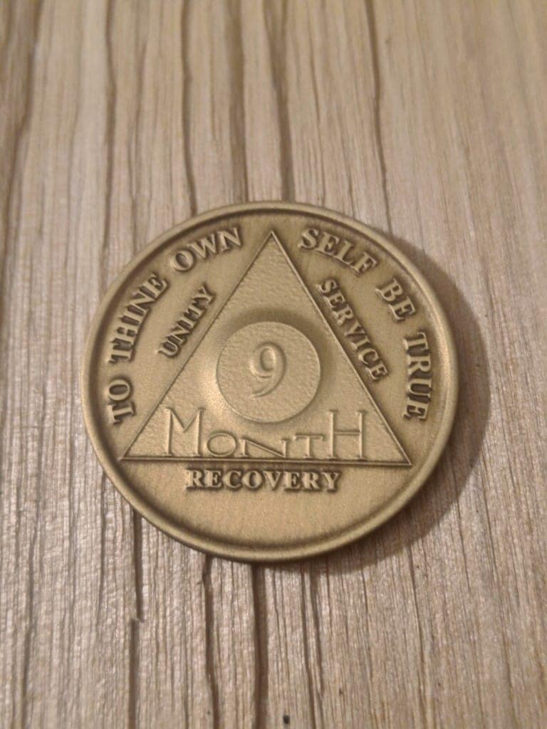 Bronze 9 måneds mønt