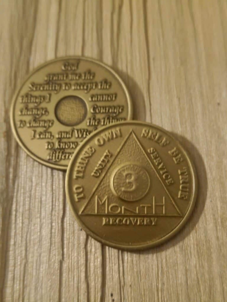 Bronze 3 måneds mønt