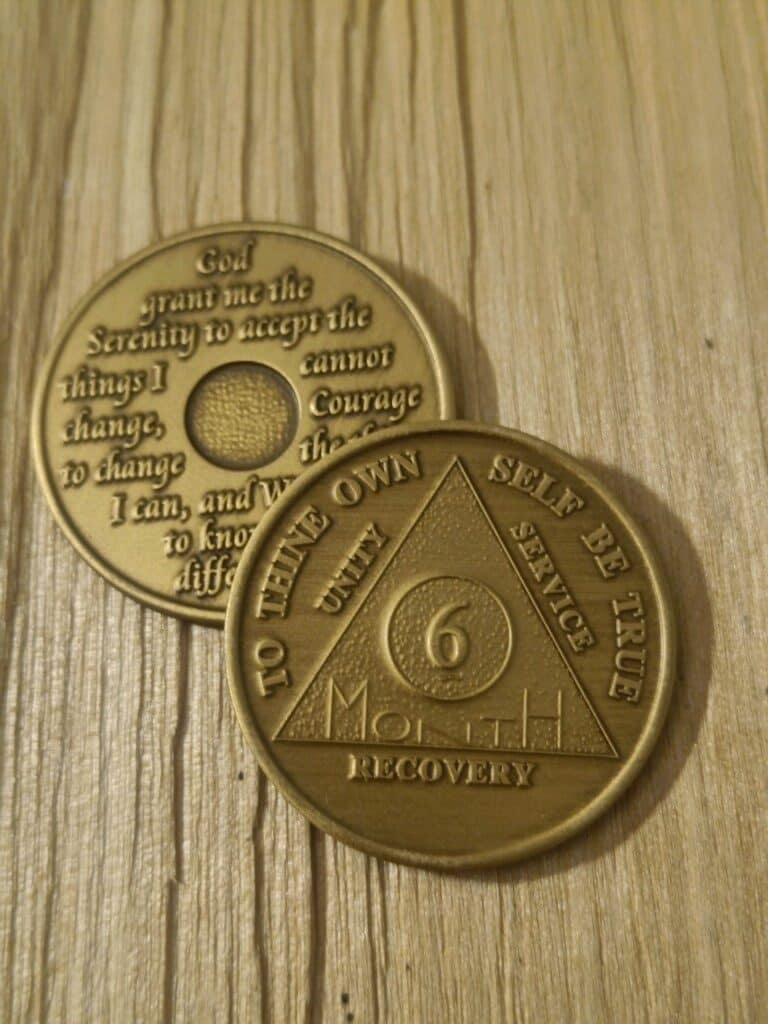 Bronze 6 måneds mønt