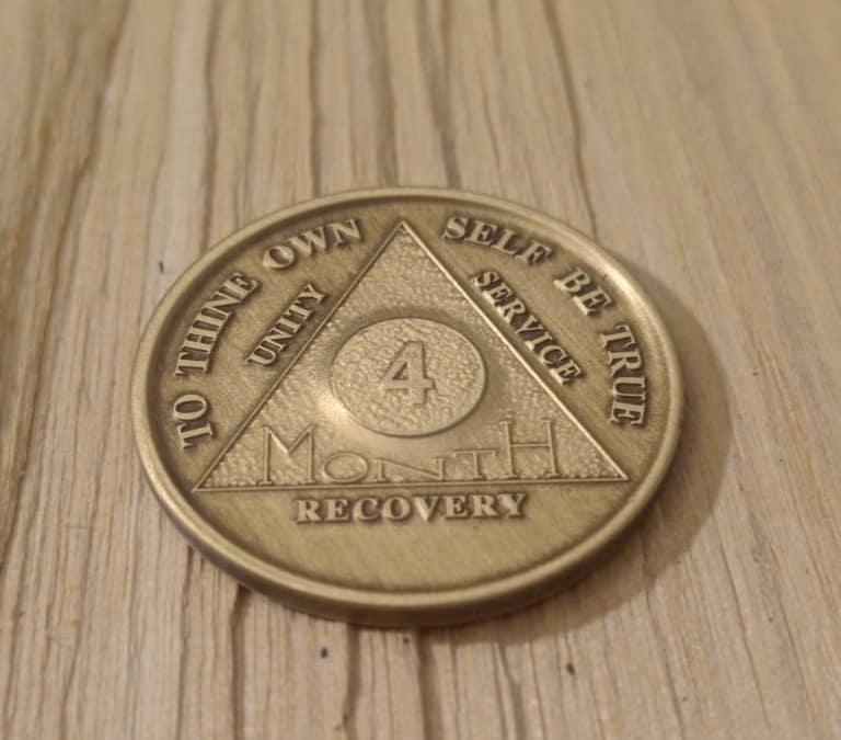 Bronze 4 måneders mønt