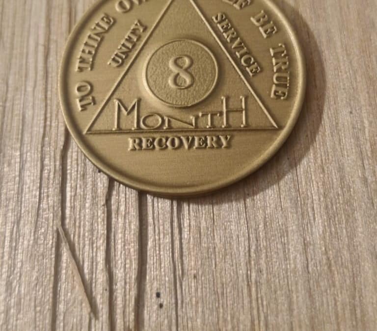 Bronze 8 måneders mønt