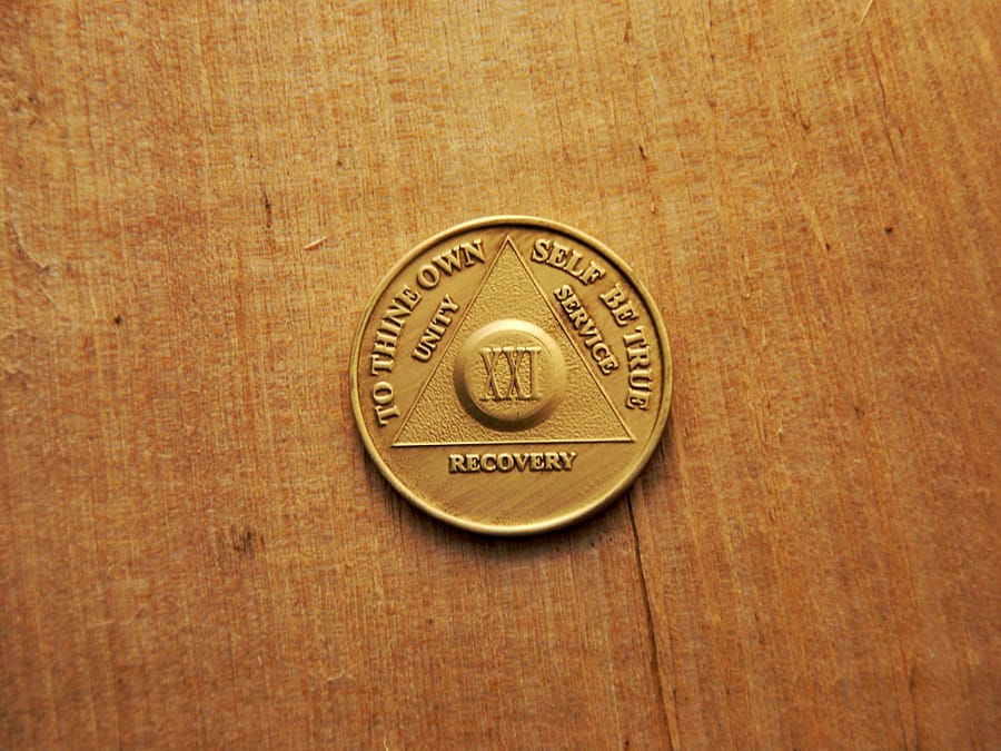 Bronze mønt 21 år