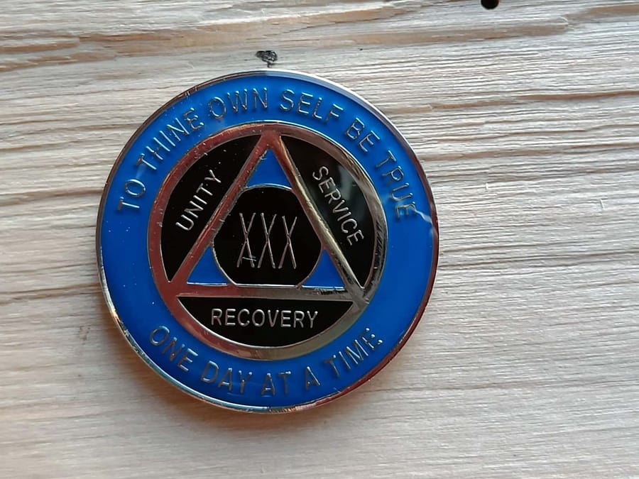 AA mønt 30 år, tri-plate